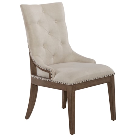 Upholstered Sheltered Side Chair