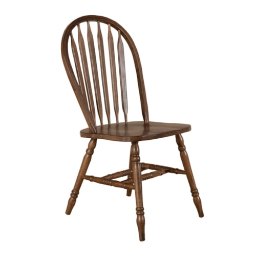 Windsor Side Chair with Arrow Chairback Design
