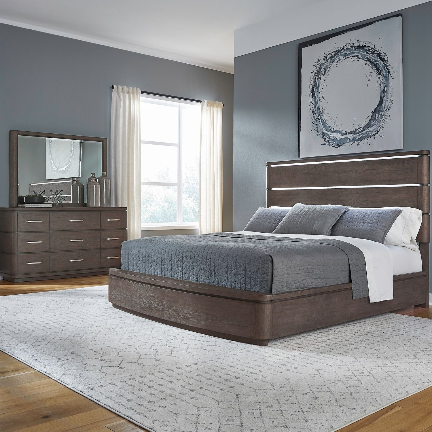 Liberty Furniture Cascade Falls 3-Piece King Panel Bedroom Set