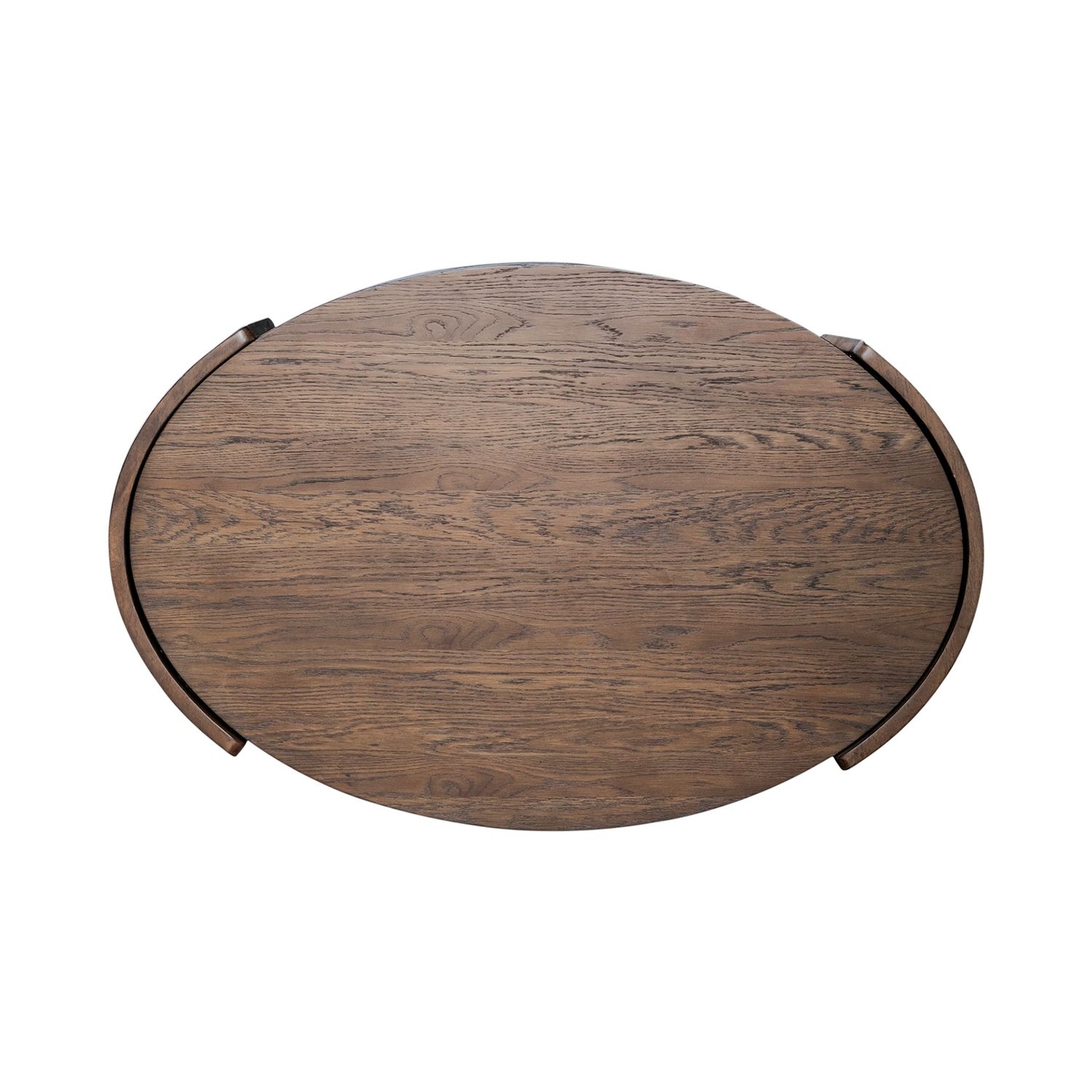 Oval 2-Shelf Cocktail Table