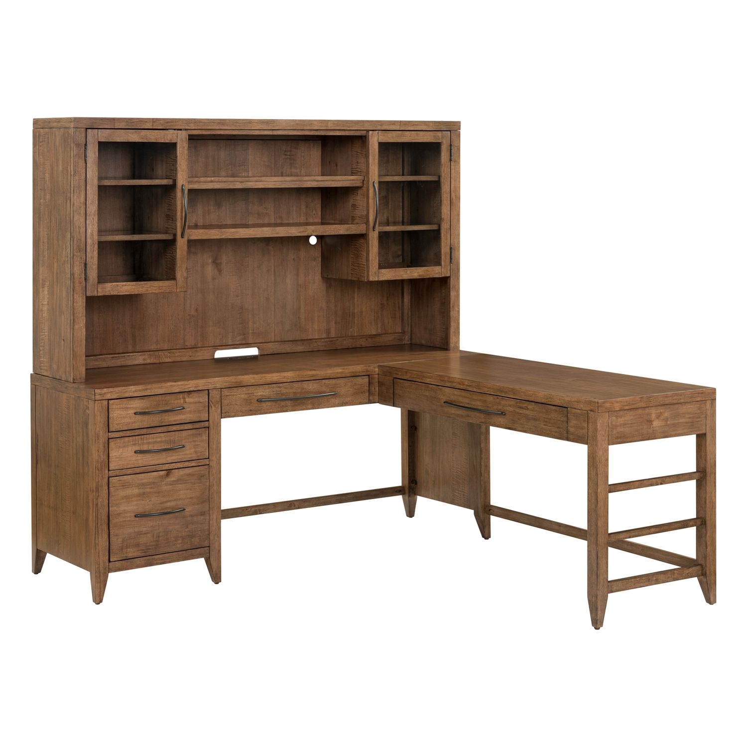 L-Shape Desk Set w/Hutch