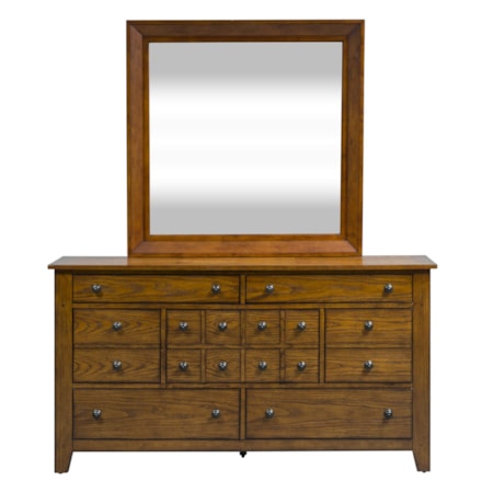 7-Drawer Dresser and Mirror Set
