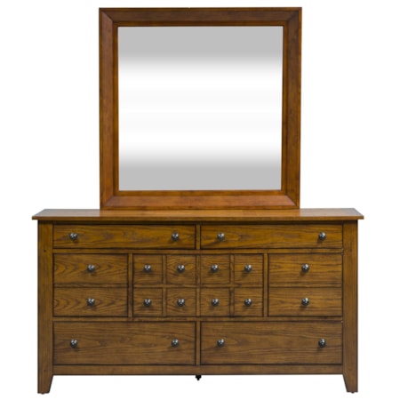 7-Drawer Dresser and Mirror Set