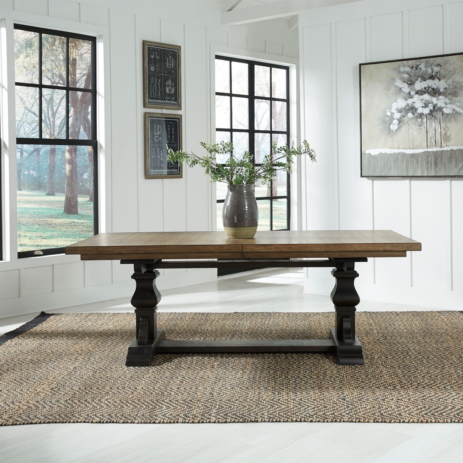 Liberty Furniture Harvest Home 5-Piece Trestle Table Set