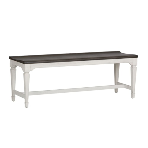 Cottage Dining Bench with Contoured Seat