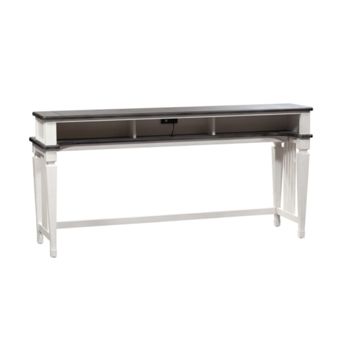 Cottage 4-Piece Console Table Set with USB Ports