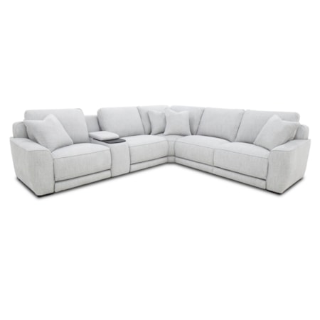 6-pc. Power Reclining Console Sectional Sofa