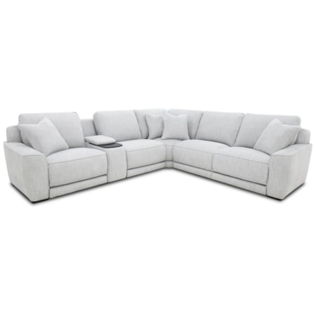 6-pc. Power Reclining Console Sectional Sofa