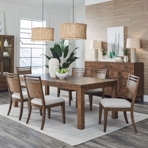 Transitional 7-Piece Dining Set