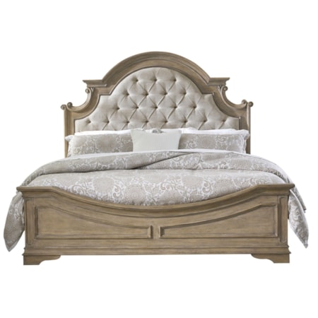 Queen Upholstered Panel Bed