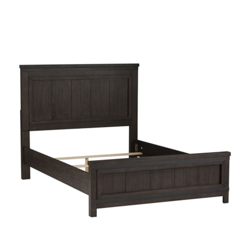 Transitional 3-Piece Full Panel Bed Set