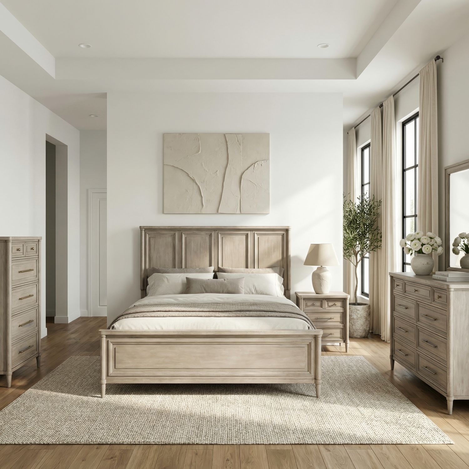 Complete 5-pc. Queen Panel Bedroom Set