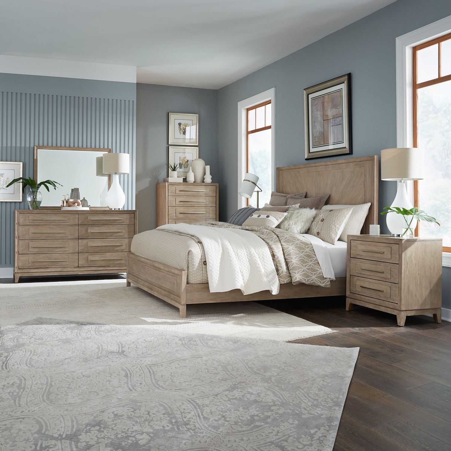 Liberty Furniture Brentwood 5-Piece King Panel Bedroom Set