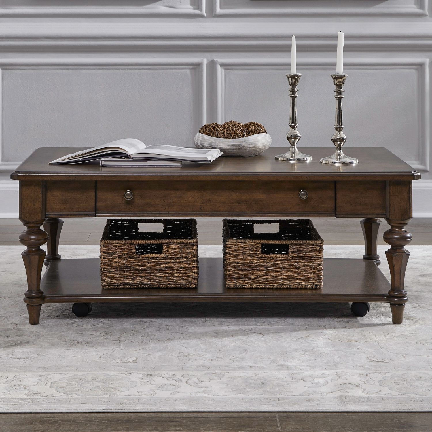 Liberty Furniture Arden Road Single Drawer Rectangular Cocktail Table