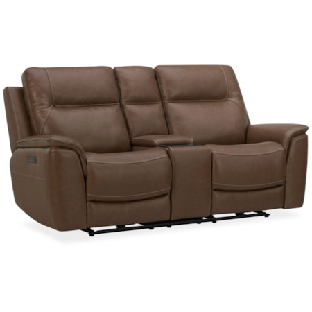 Power Reclining Console Loveseat