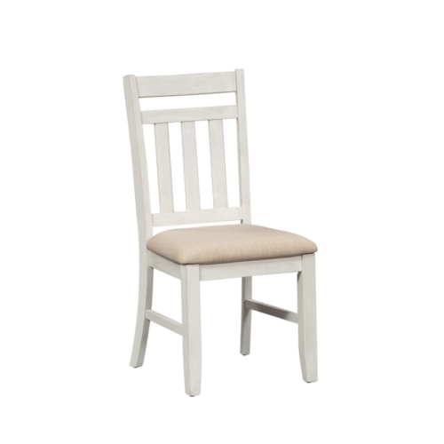 Cottage Style Slat Back Side Chair