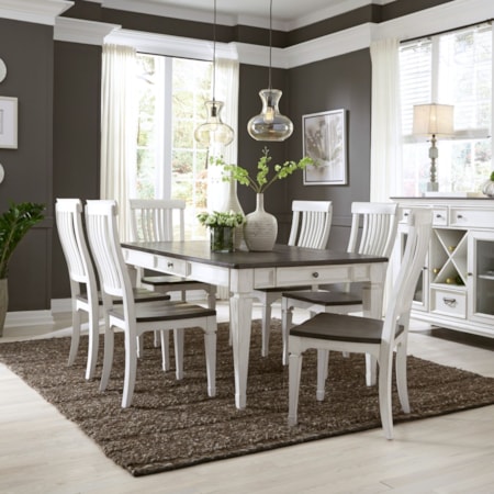 7-Piece Rectangular Table Dining Set
