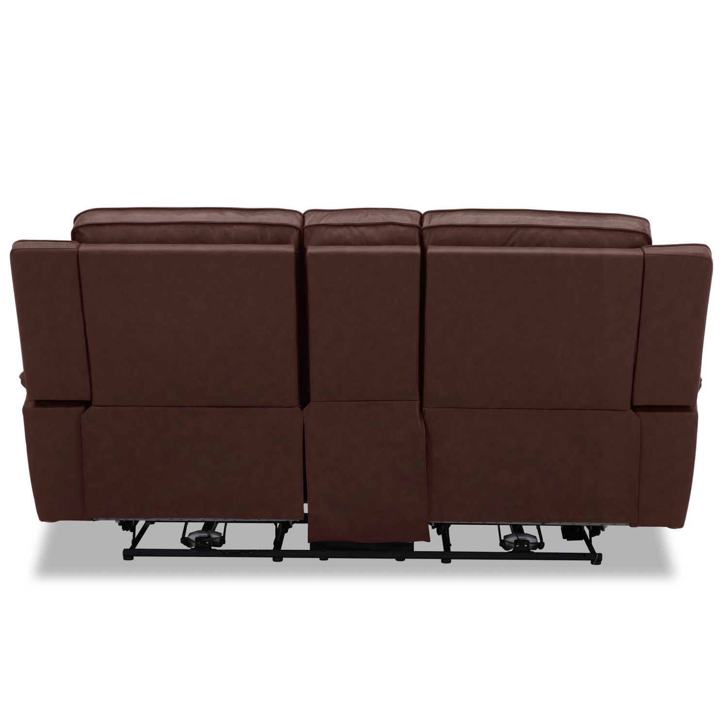 Leather Power Reclining Loveseat