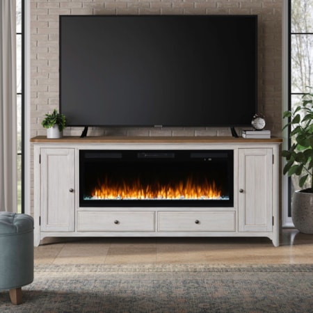 652 80 Inch Console with Fire FTS