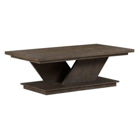 Sculptural Rect. Cocktail Table