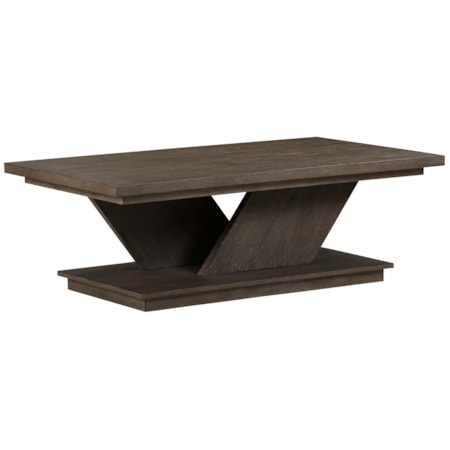 Sculptural Rect. Cocktail Table