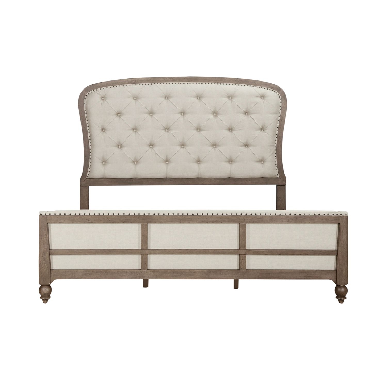 Upholstered Queen Shelter Bed
