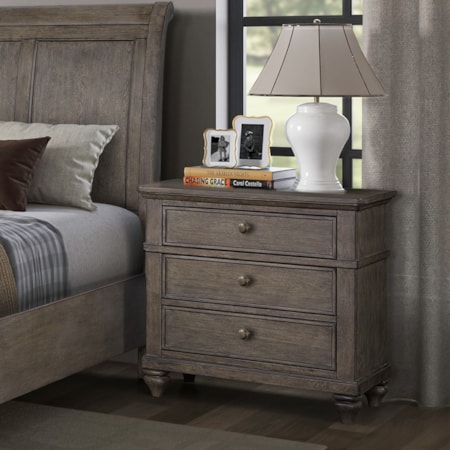 3-Drawer Nightstand