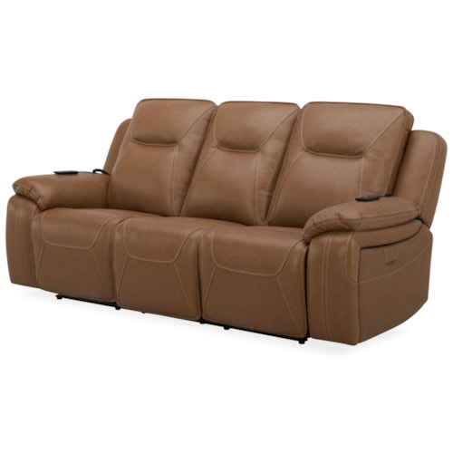 Transitional Power Recliner Sofa with Massage Functions