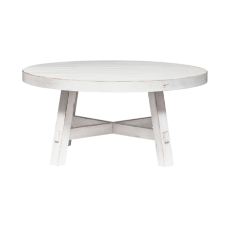 Splay Leg Round Cocktail Table