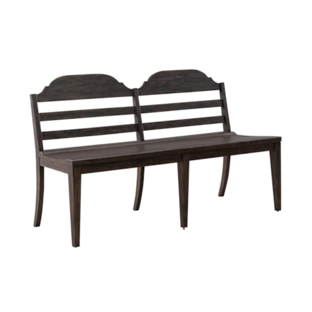 Ladder-Back Dining Bench