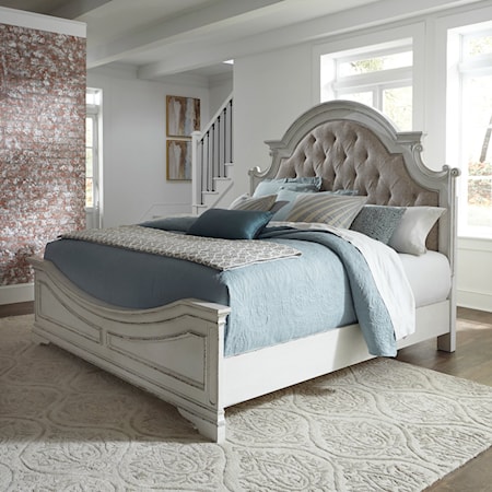 California King Upholstered Bed