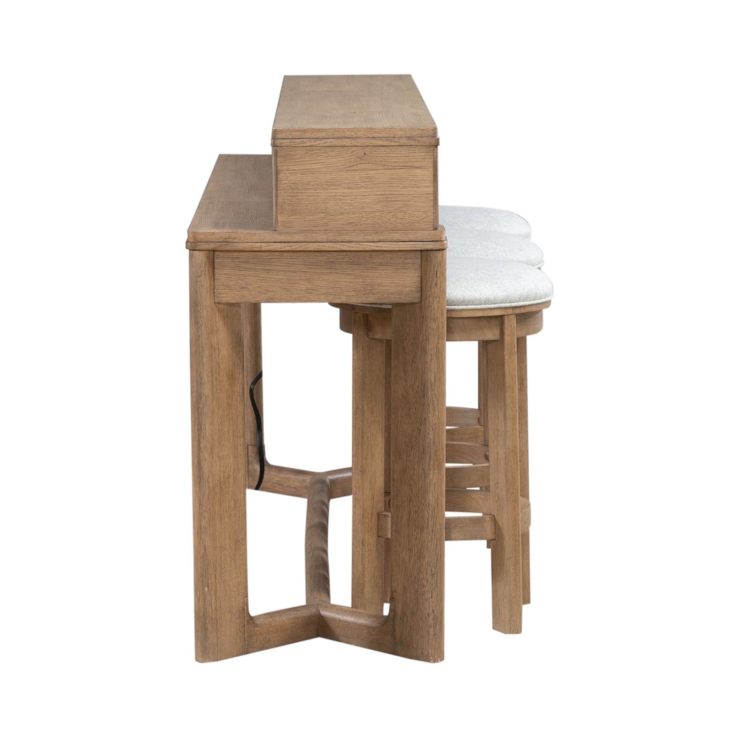 4-Piece Console and Stools Set