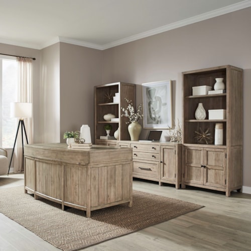 Transitional 5-Piece Junior Executive Office Set
