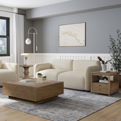 Transitional 3-Piece Set with Hidden Storage