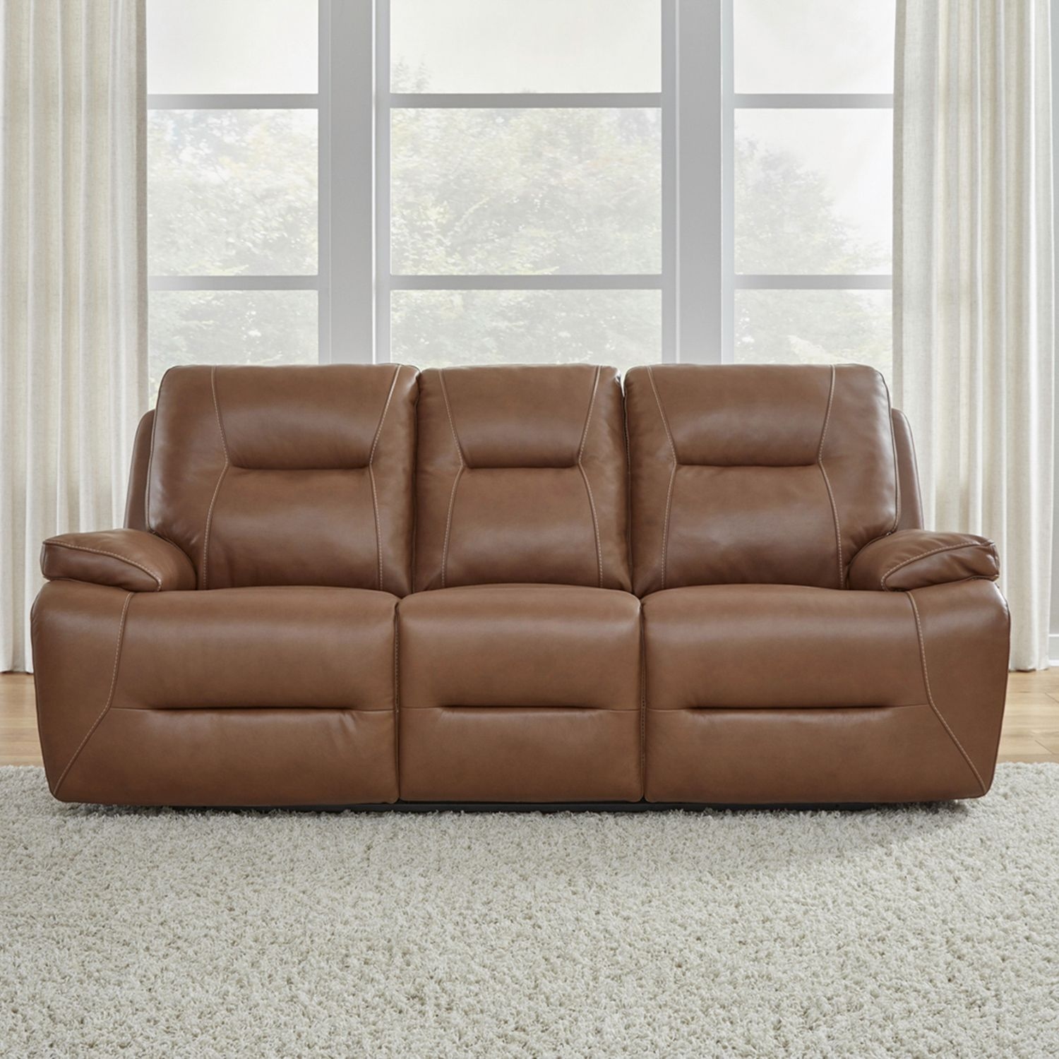 Liberty Furniture Cameron Leather Power Reclining Sofa