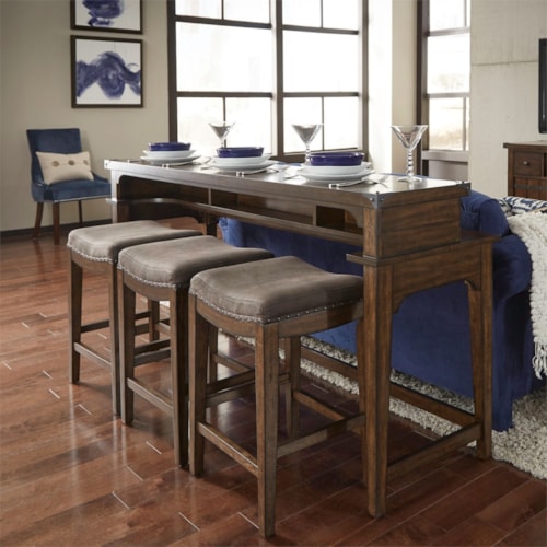 Industrial 4-Piece Console Set