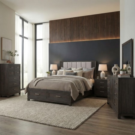 5-pc. Complete Queen Storage Bedroom Set