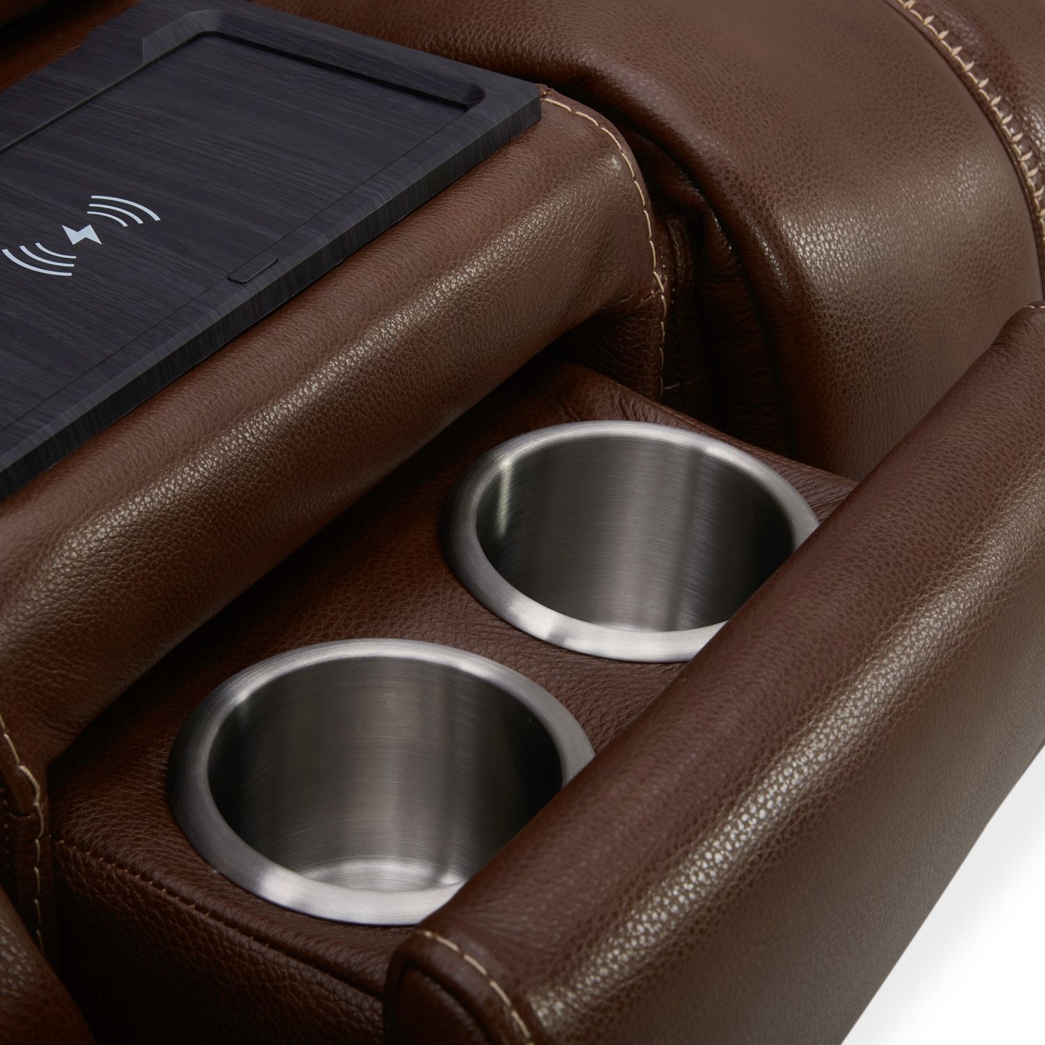 Liberty Furniture Caswell Pwr Reclining Console Loveseat w/BT Speakers