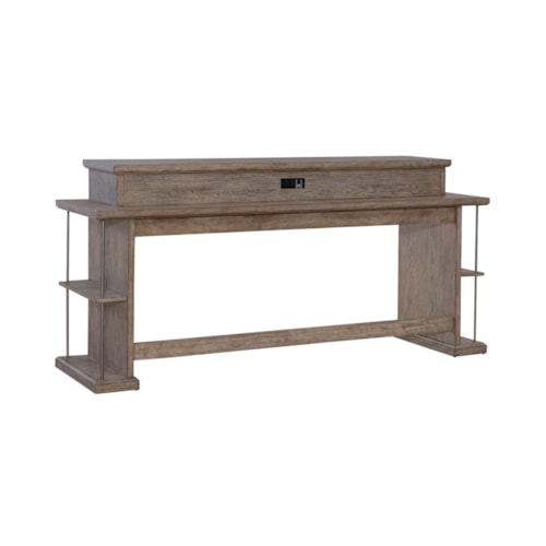 Contemporary 4-Piece Console Set with USB Port