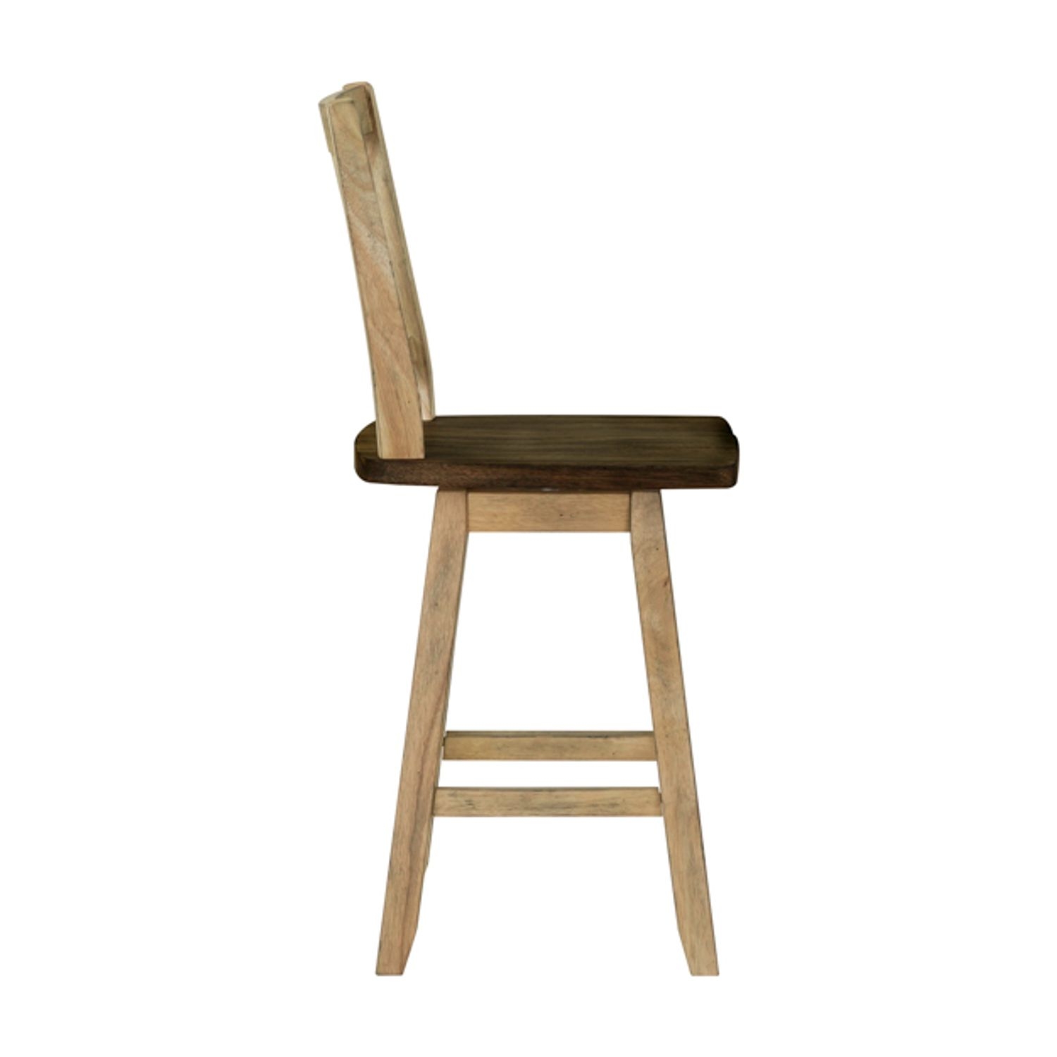 Two-Toned Counter Height Swivel Chair