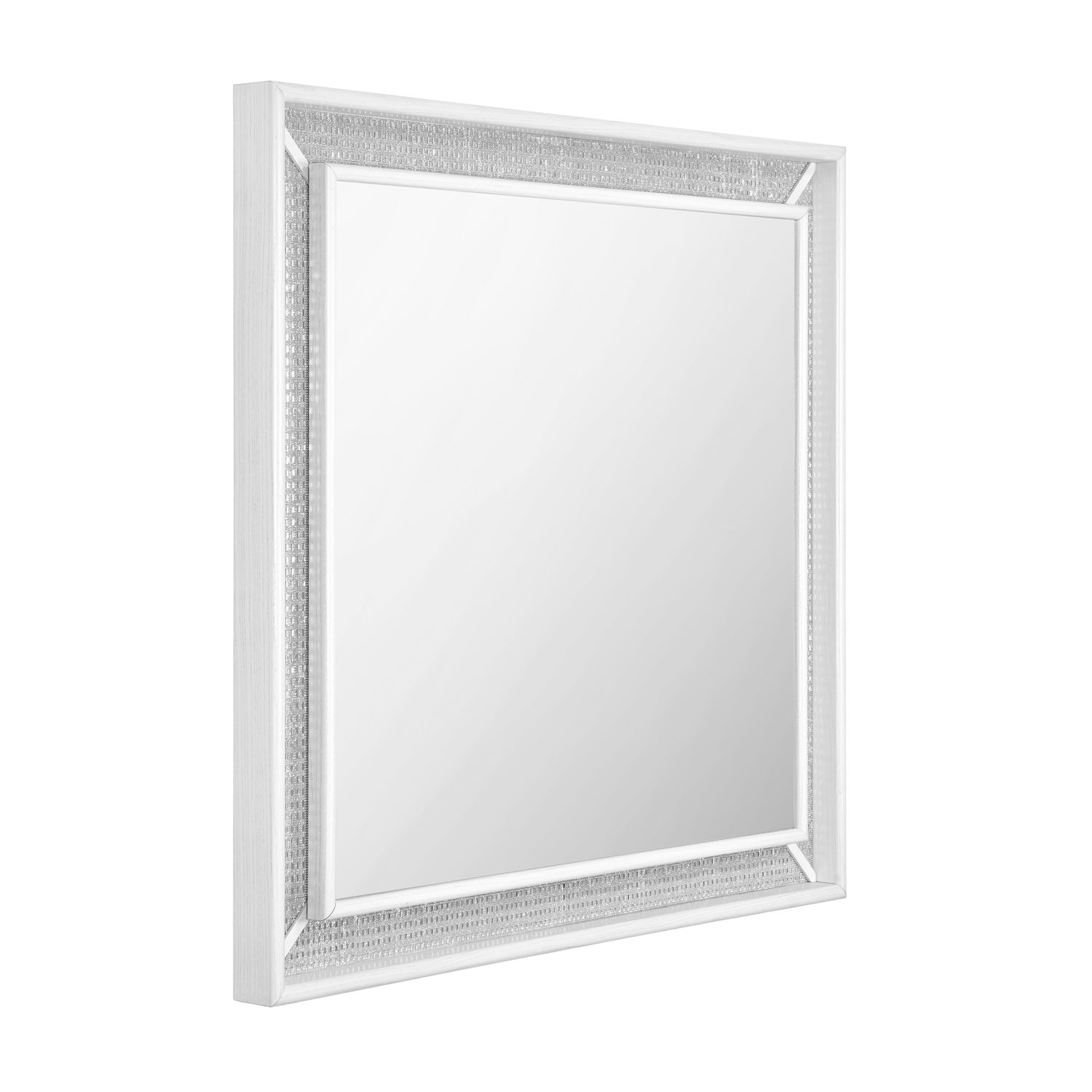 LED Dresser Mirror w/Rhinestone Accenting