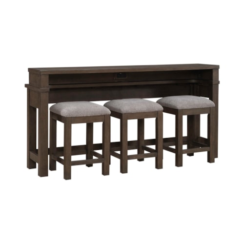 Contemporary 4-Piece Occasional Set with USB