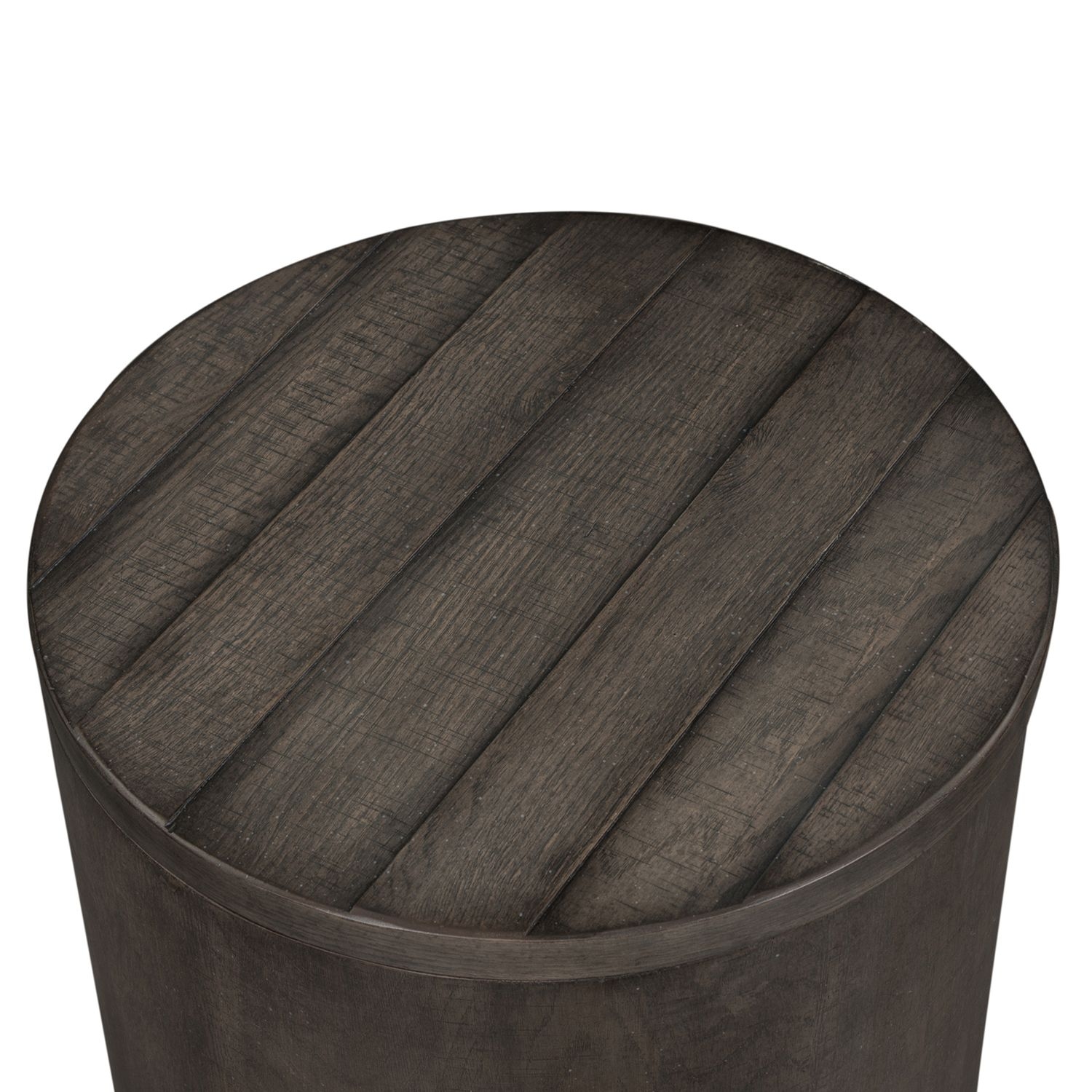 Liberty Furniture Modern Farmhouse Round Drum End Table