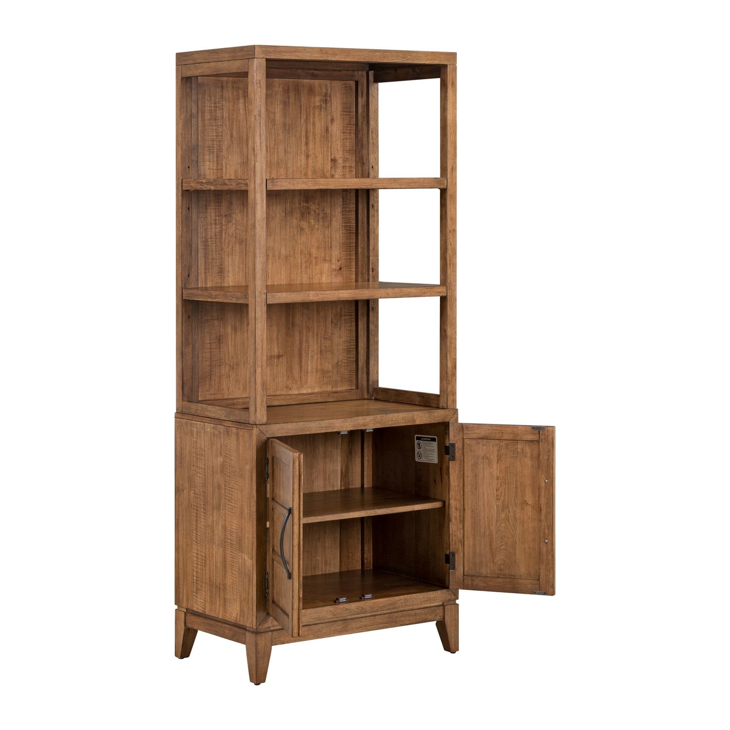 Two-Shelf Cabinet Bookcase