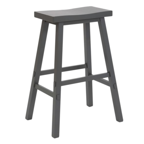 Transitional 30" Sawhorse Bar Stool