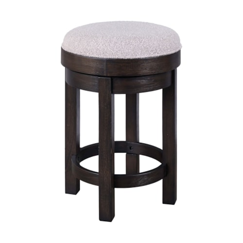 Transitional Swivel Console Stool