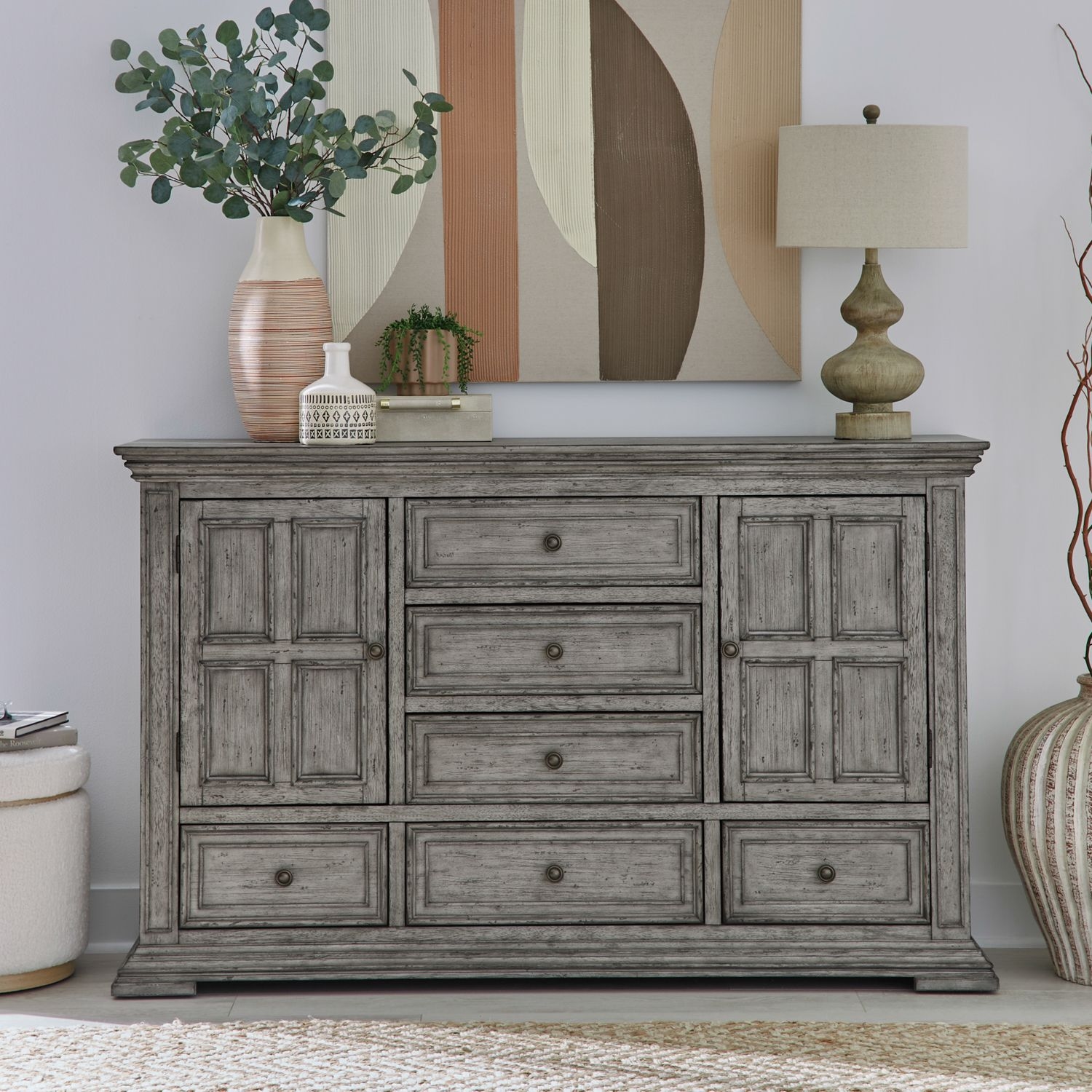Liberty Furniture Big Valley 2-Door 6-Drawer Dresser