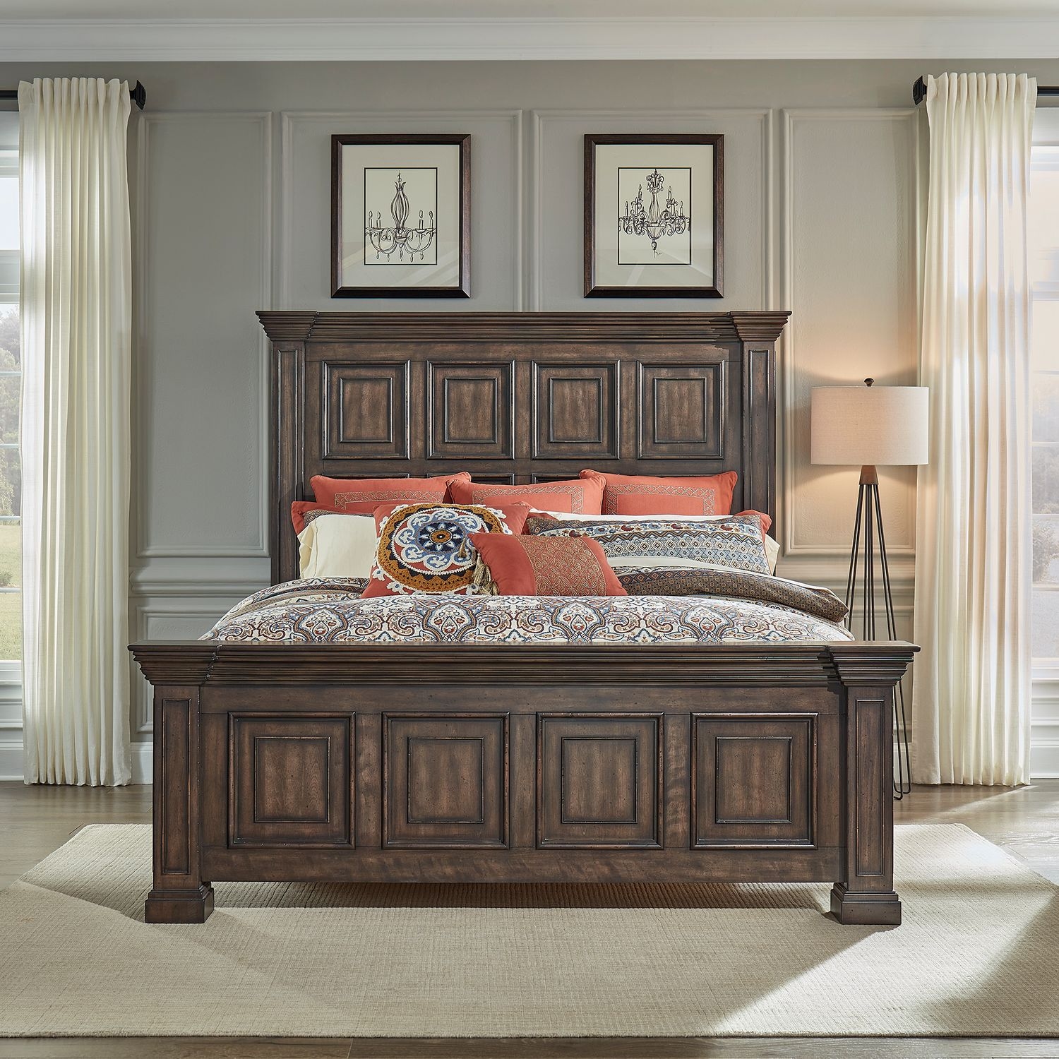 Liberty Furniture Big Valley California King Panel Bed