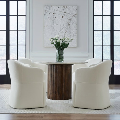 Transitional Accent Dining Chairs - Set of 4