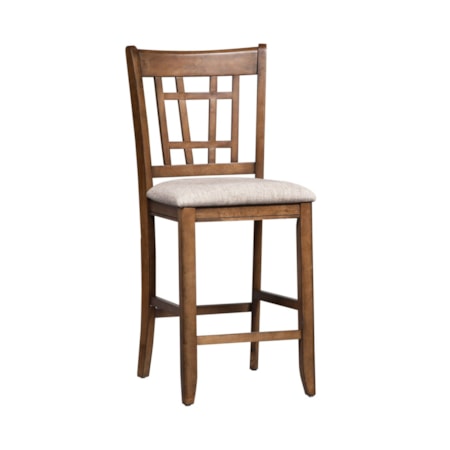 Lattice Back Counter Height Chair